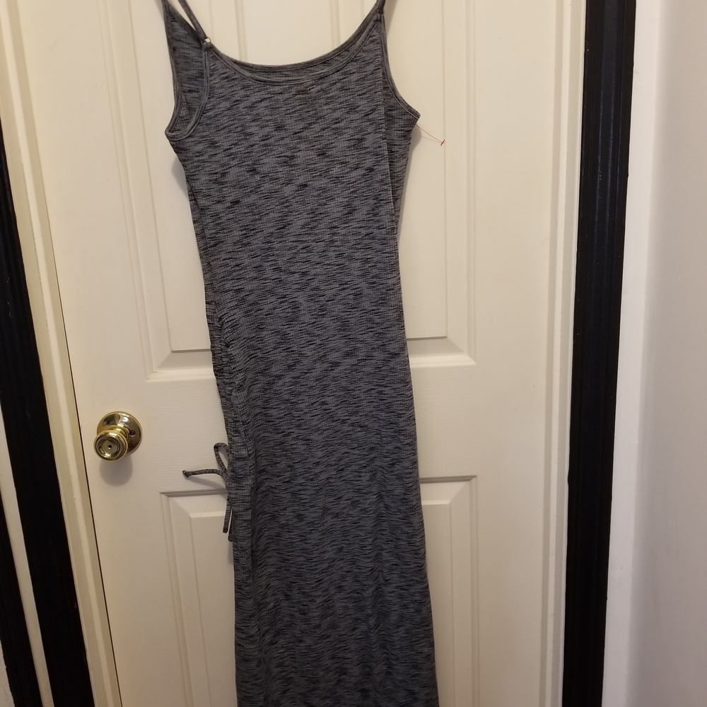 Gray Sleeveless Maxi Dress
